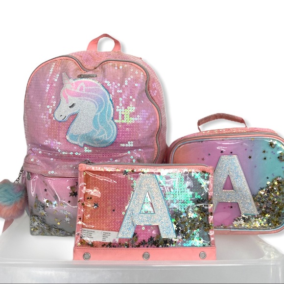 justice unicorn ombre backpack